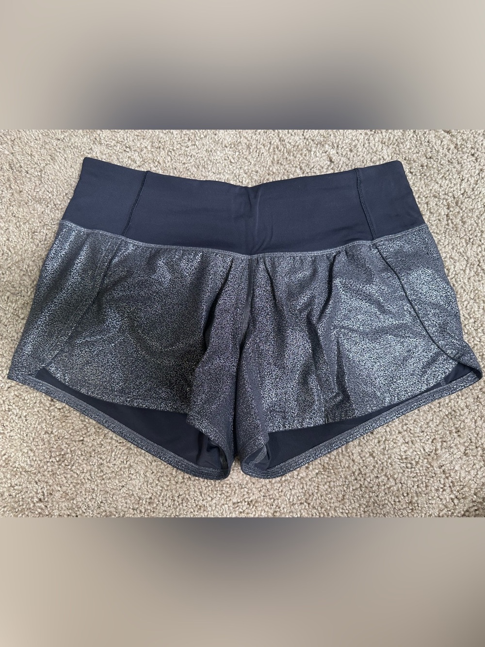 Women’s Lululemon Black Shimmer Active Shorts
